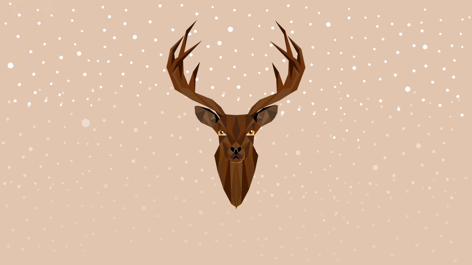 New Year, Christmas, Merry, Xmas, deer, Designed by, Chiara Faes