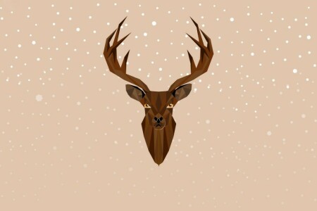 Chiara Faes, Christmas, deer, Designed by, Merry, New Year, Xmas