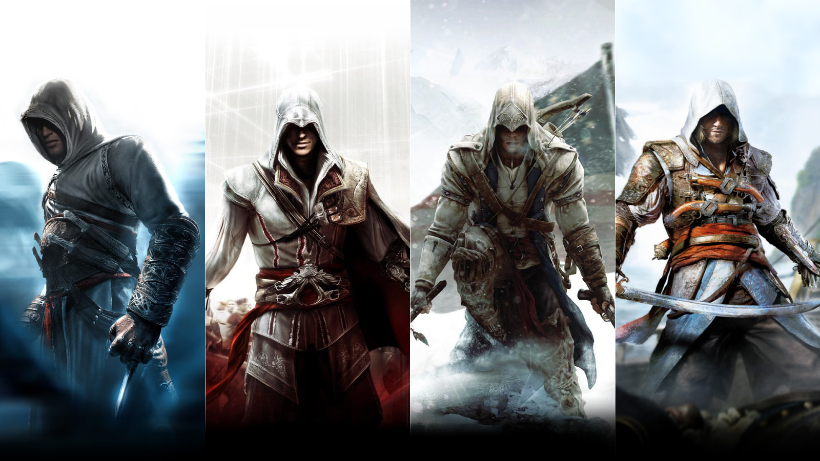 Edward Kenway, Altair, Ezio Auditore da Firenze, Connor Kenway