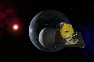 earth, James Webb, telescope, The moon, the sun