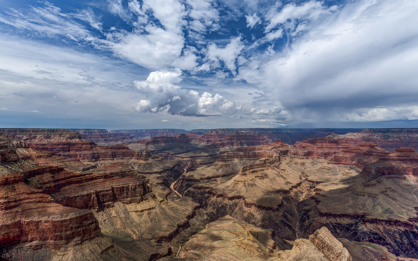 USA, szikla, felhő, Grand Canyon, Arizona