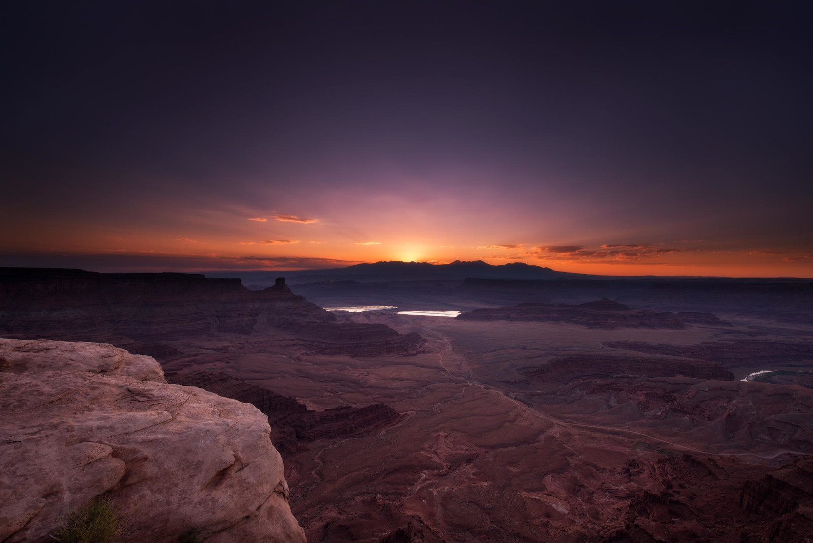 amanecer, rocas, el sol, cañón, parque Nacional