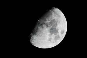 noite, superfície, A lua