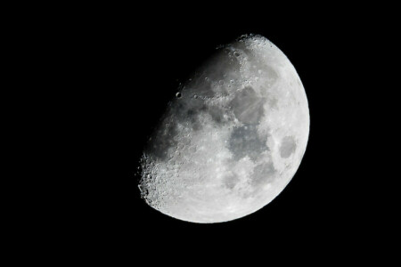 nuit, surface, La lune