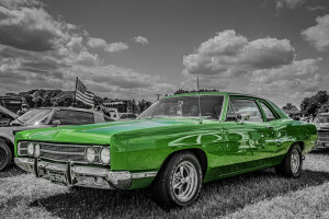 1969, carro, Clássico, Ford Galaxie, retro