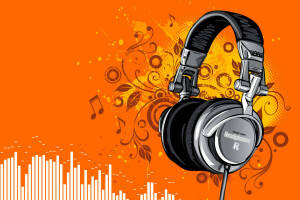 disco, Headphones, sounds, Vector