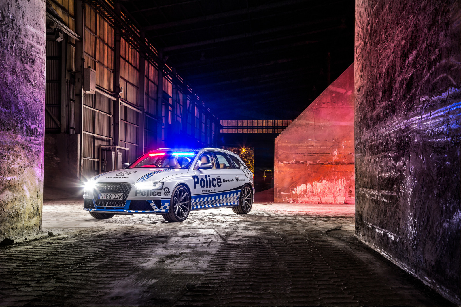 Audi, police, Before, 2015, RS 4