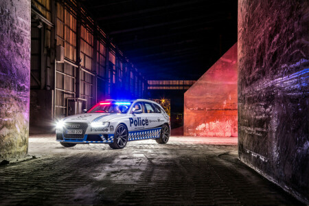 2015, Audi, Prima, polizia, RS 4