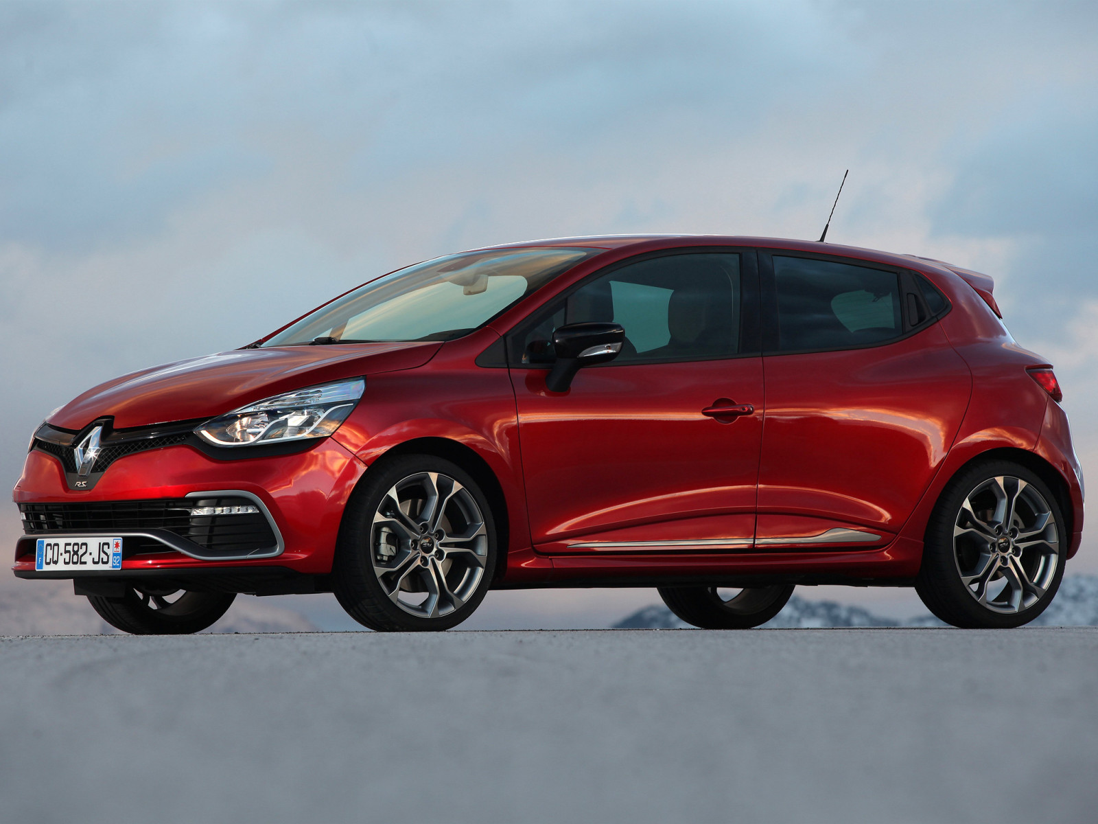 rouge, voiture, Renault, Reno, Clio, R.S. 200