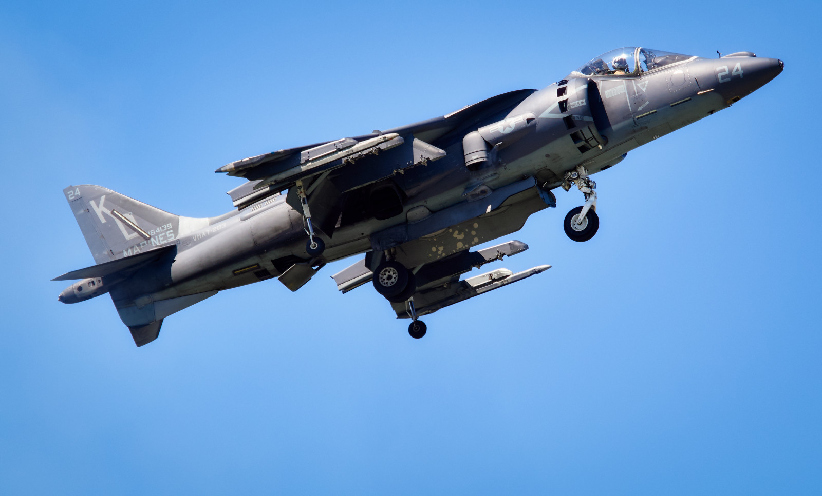 bojovník, vzostup, útok, AV-8B, Harriers