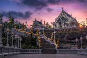 Krabi, temple, Thaïlande, Wat Kaew Ko Wararam