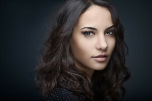 background, brown-eyed, color grading, portrait, Studio