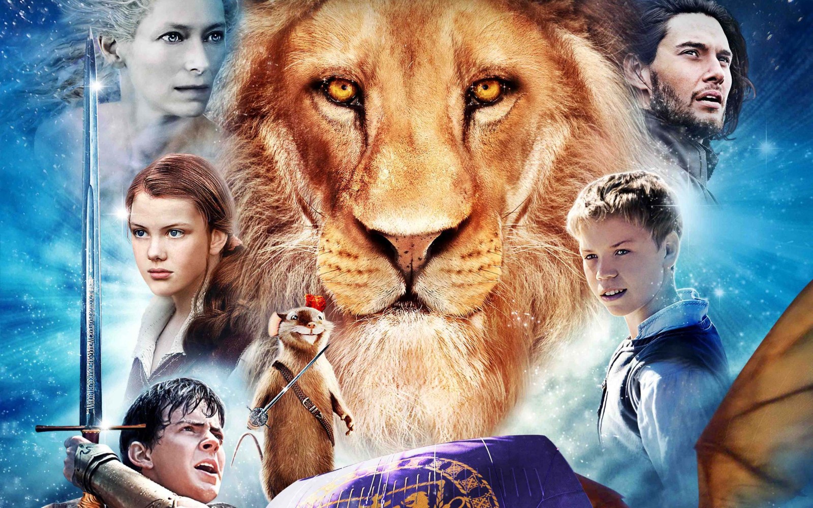 ship, heroes, Leo, Aslan, Georgie Henley, The voyage of the dawn