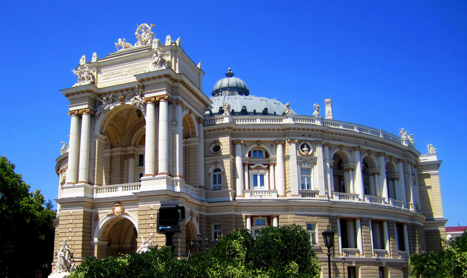 o edifício, arquitetura, Ucrânia, Palácio, teatro, Odessa, Teatro de ópera e balé