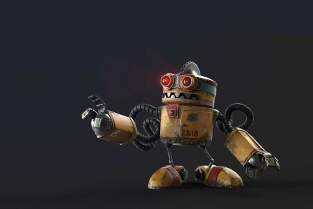 art, children's, Fiction, Pablo Munoz Gomez, robot, ZBrush 2018 Roboto