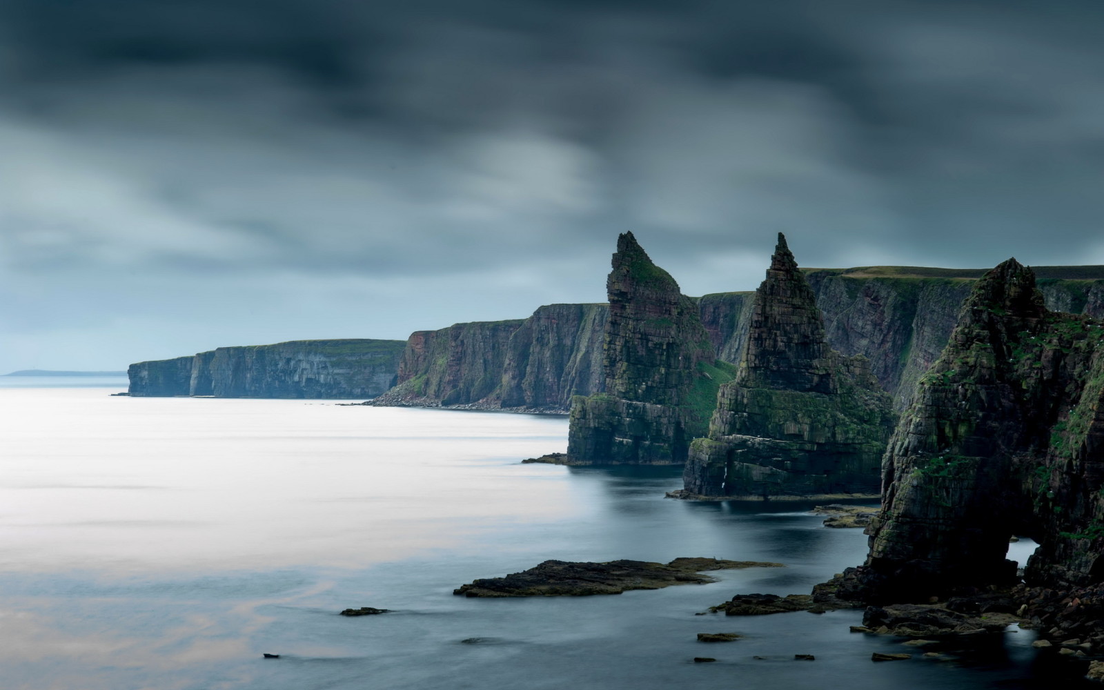 landscape, sea, rocks