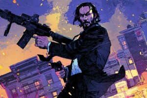 Κινηματογράφος, πόλη, ταινία, όπλο, John Wick, John Wick: Κεφάλαιο 2, Κιάνου ρίβς, Ανδρας