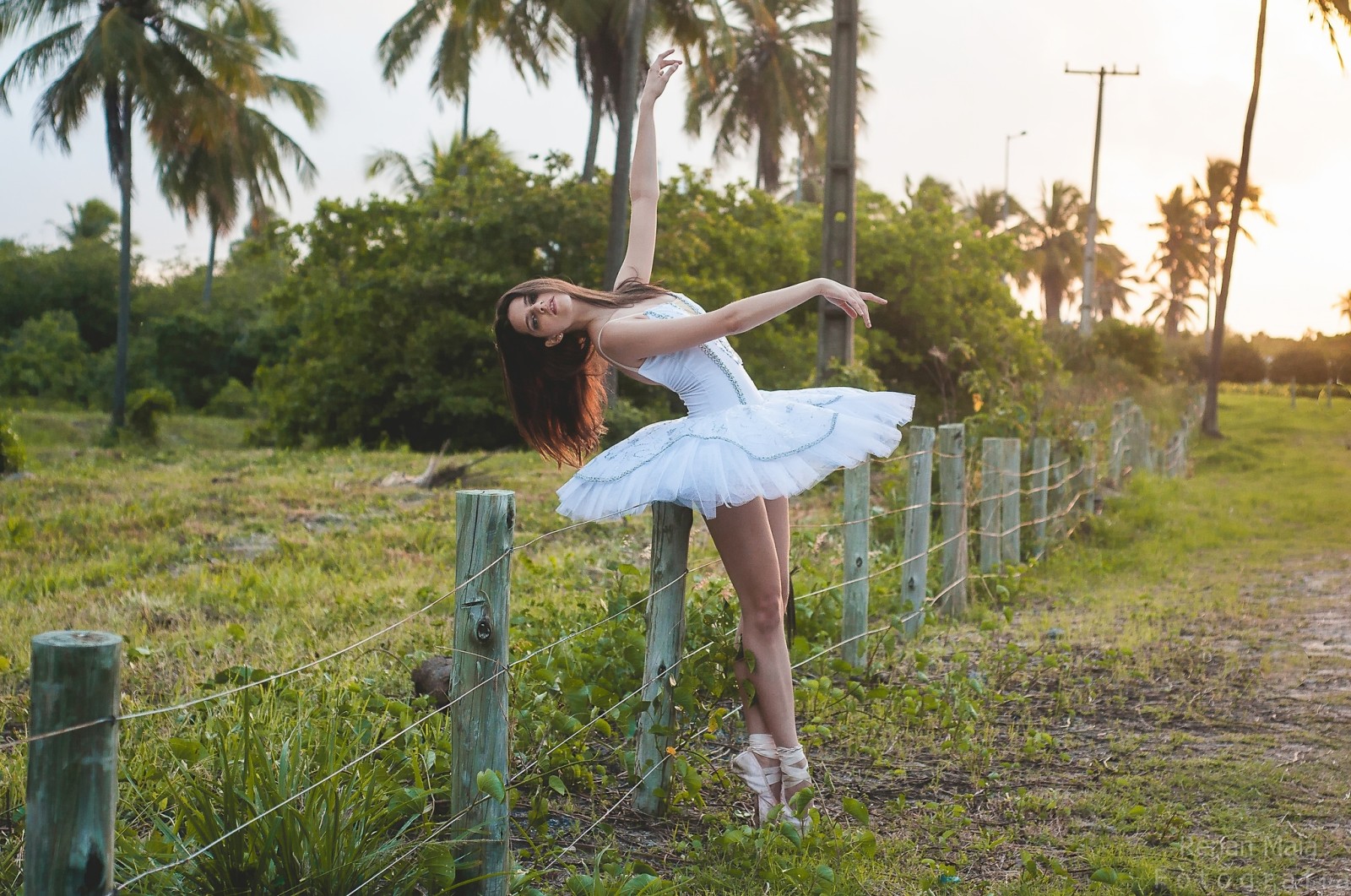 luonto, tyttö, ballerina