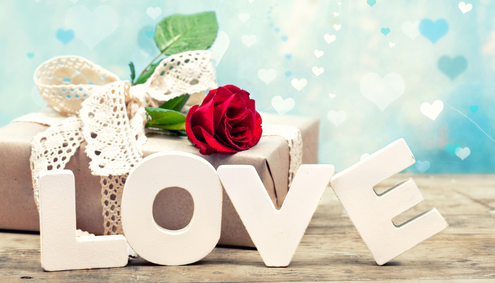 love, valentine's day, gift, rose, letters