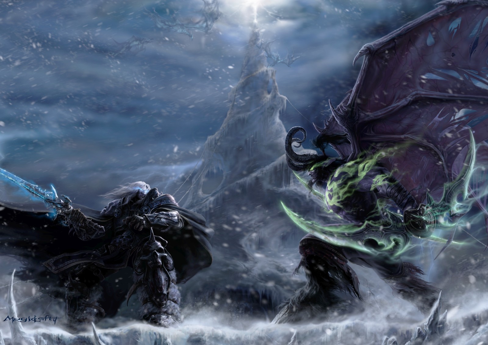 Demone, Elfo notturno, Warcraft, Arthas, Arthas Menethil, Illidan Stormrage, Illidan