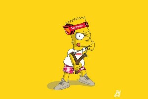 sztuka, Bart, Bart Simpson, Bart Simpson, Bartłomiej Simpson, Bartman, kreskówka, postać