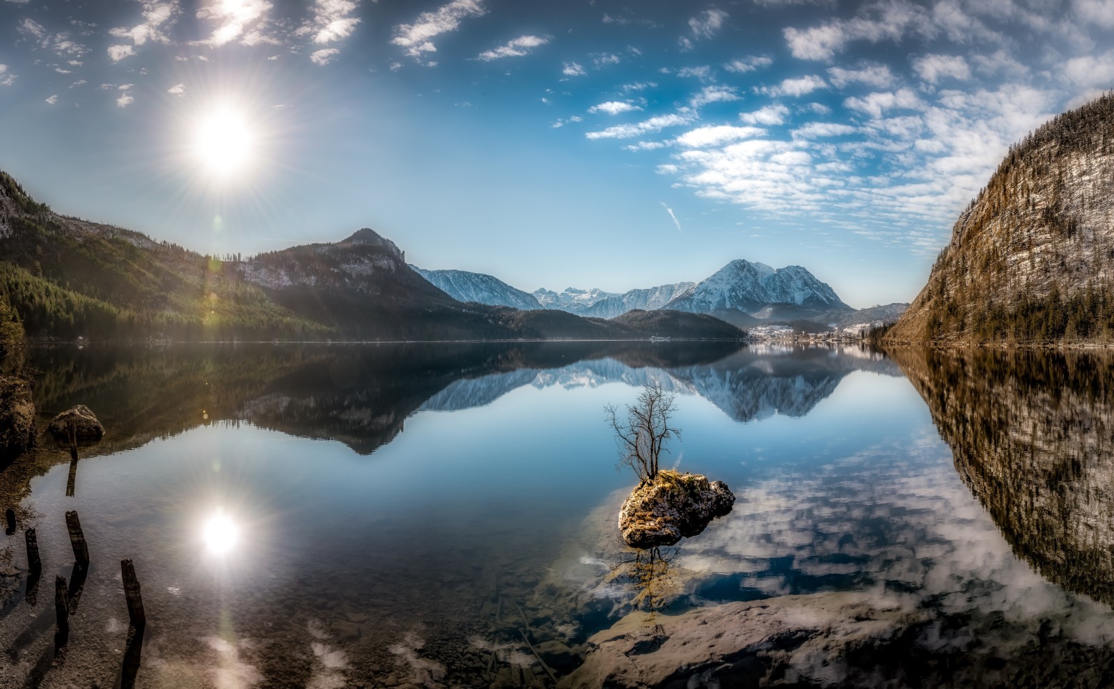 Avusturya, Styria, Altaussee, Steiermark Gölü