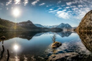 Altaussee, Austria, Steiermark, Lacul Stirian