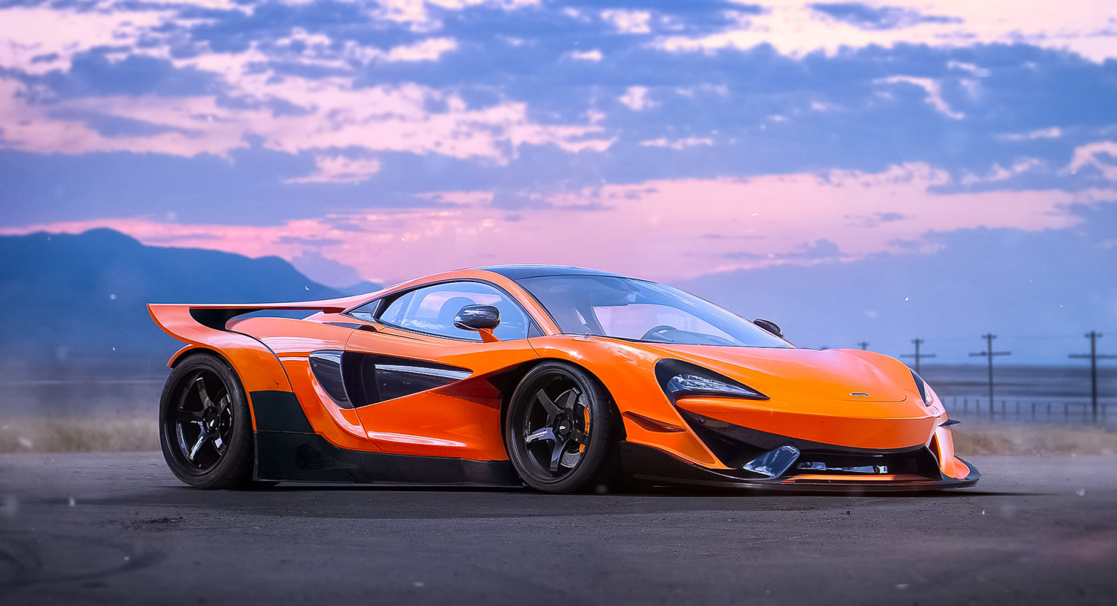 superbil, McLaren, oransje, framtid, tuning, av Khyzyl Saleem, 570S