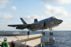 Bombardeo, F-35C, Combatiente, el aumento