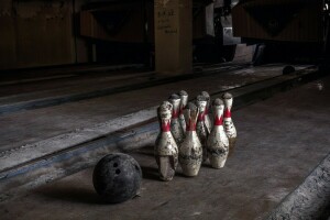 bowling, sala, sport