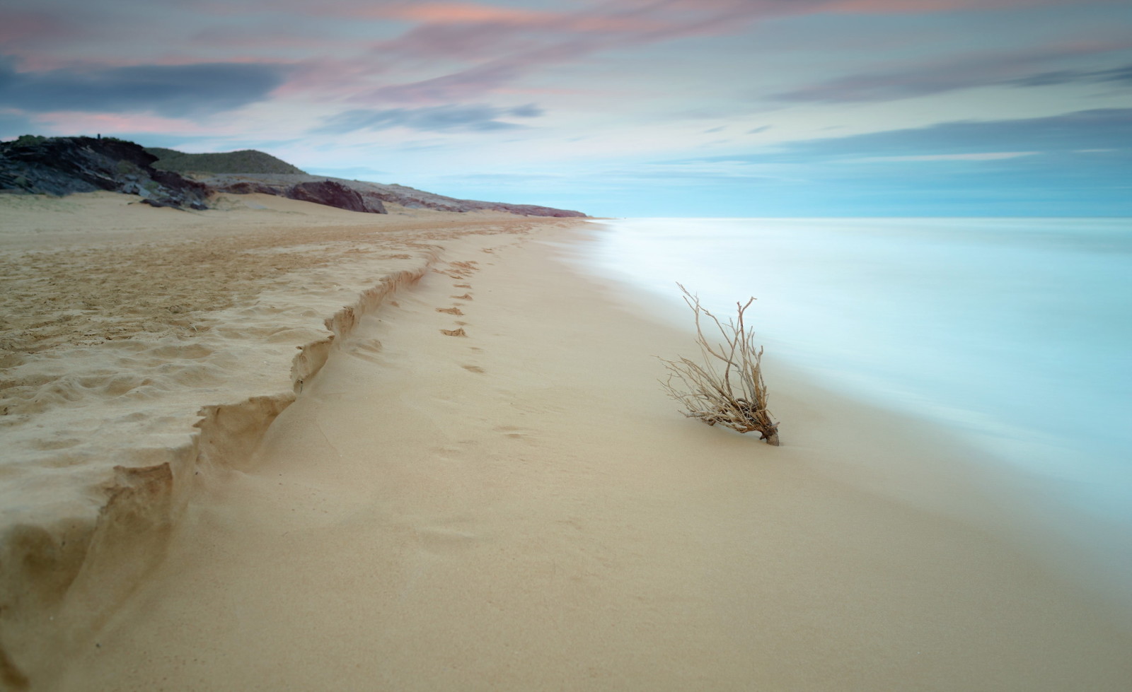 natura, riva, mare, sabbia