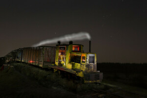 Ghost Train, lights, night