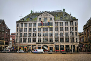 Amsterdam, voiture, maison, Nederland, Pays-Bas, rue, Le ciel