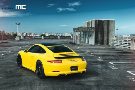 991 Carrera, Porsche, yellow