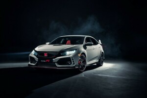 fond noir, civique, civici, Honda, Type R