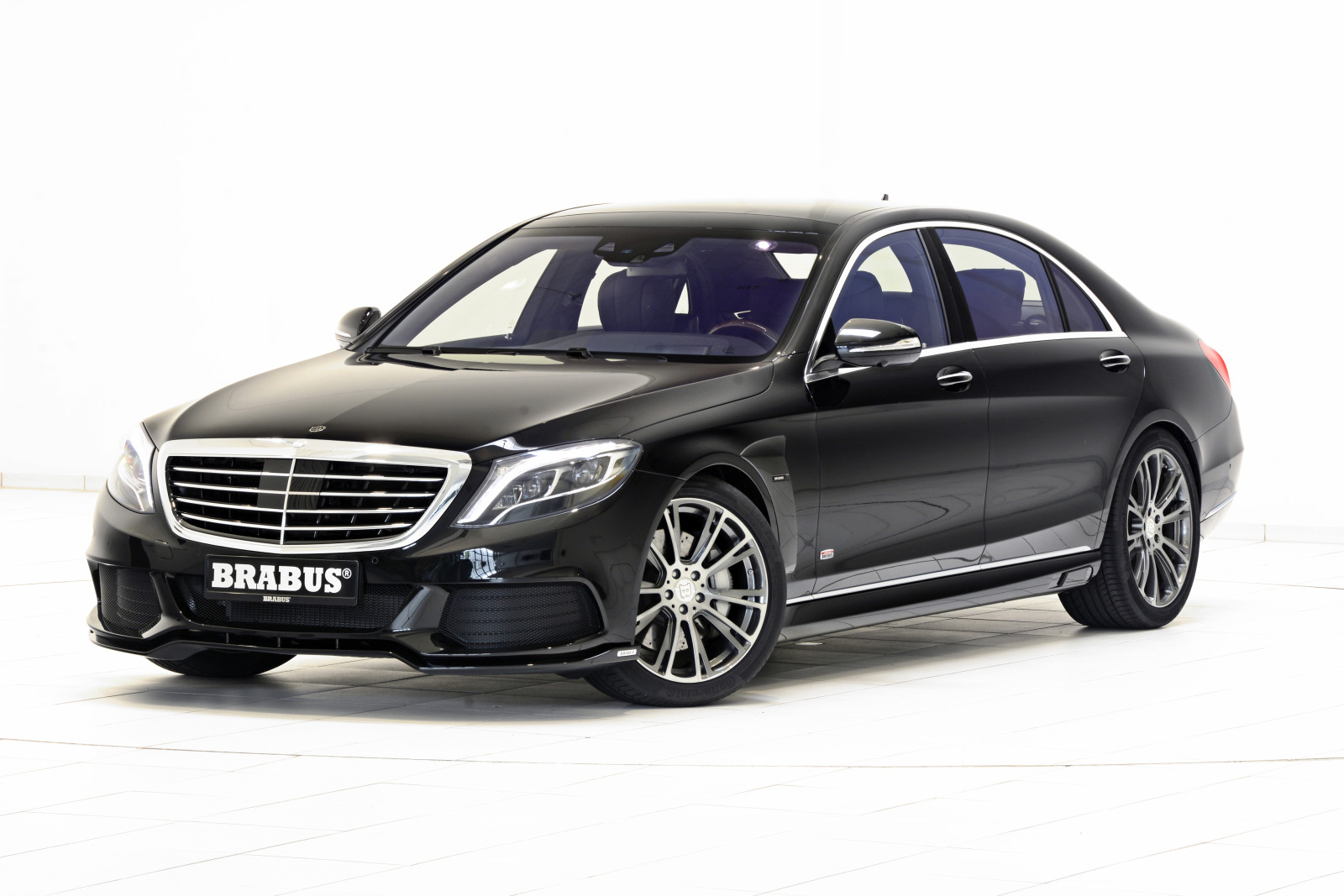 negru, Mercedes-Benz, Mercedes, hibrid, Brabus, limuzină, W222, 2015