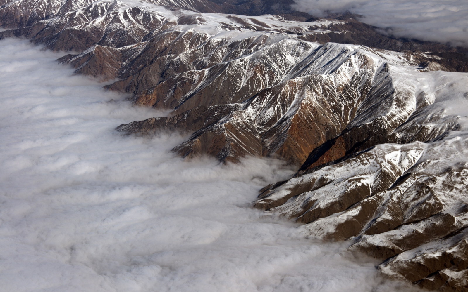 paysage, des nuages, montagnes