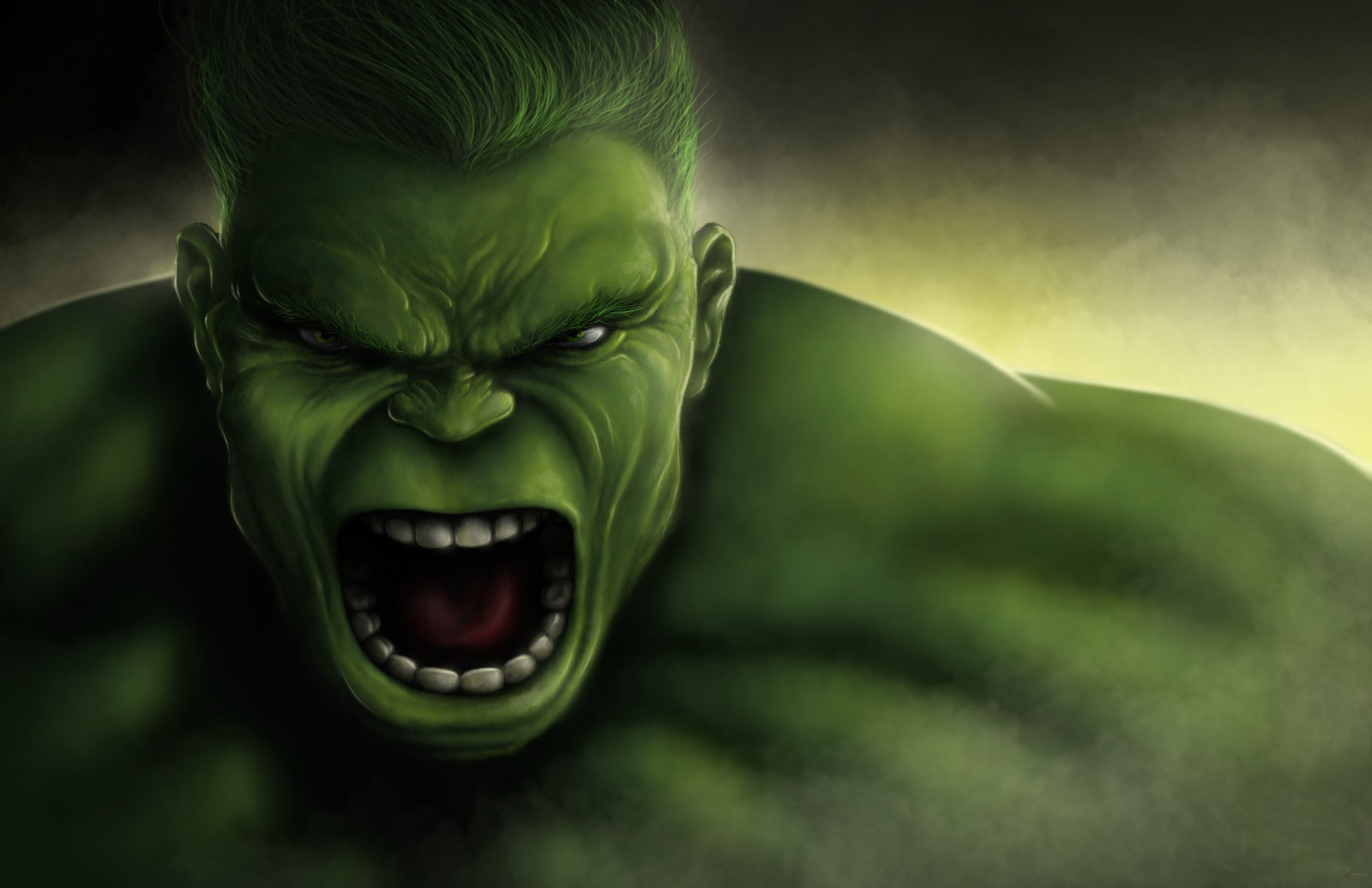 gezicht, Marvel stripboeken, Bruce Banner, The Hulk