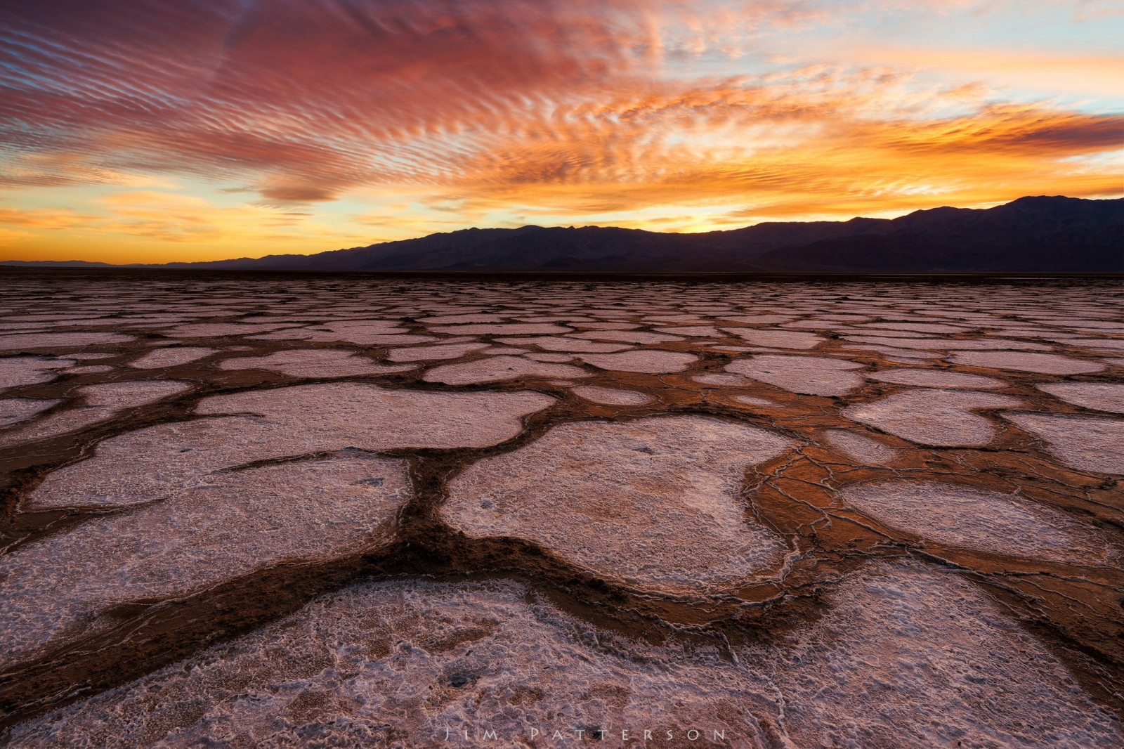 himmelen, kvällen, Öken, USA, CA, Death Valley, stat