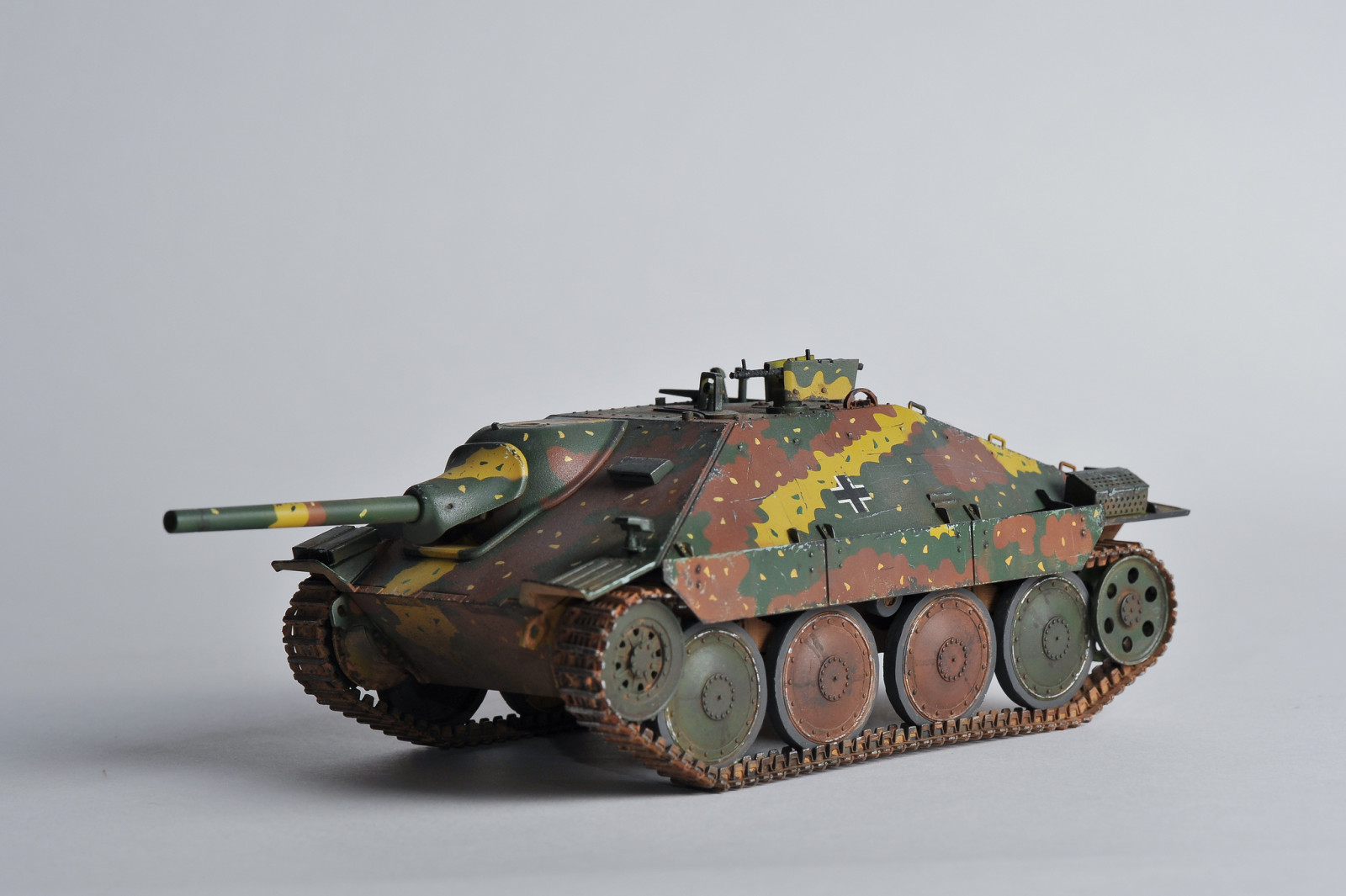 model-, speelgoed-, Duitse, artillerie, gemakkelijk, Hetzer, installatie, "Hettser