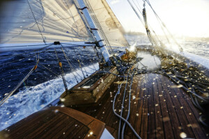 deniz, gemi, Okyanus, yacht.boat