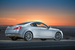 Nissan, route, Skyline, sport, le coucher du soleil