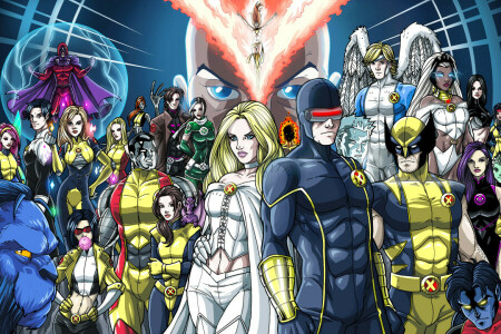 Archanioł, bestia, cyklop, Emma Frost, Zagrywka, Lodziarz, Jean Gray, Kitty Pryde