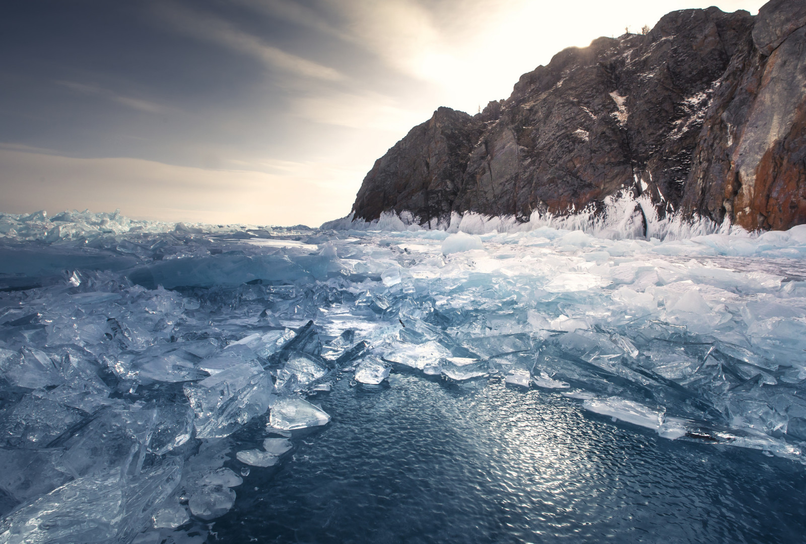 Le ciel, Lac, la glace, l'eau, ciel