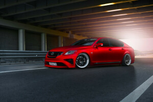 car, Front, GS300, Lexus, Matte, Metallic, red, sport