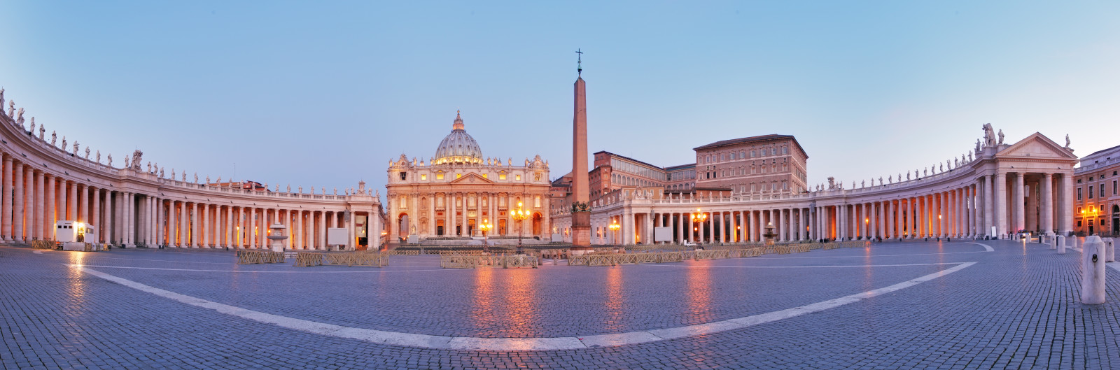 Itália, Roma, panorama, Catedral, área, Cidade do Vaticano, Vaticano, O Vaticano