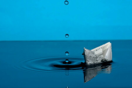 boat, drops, water