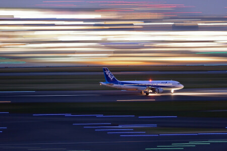 Airbus, airport, speed, the plane