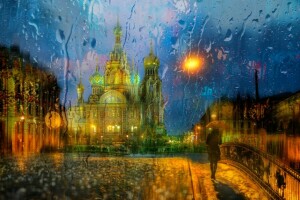 Peter, rain, St. Petersburg, street, the city