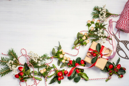 Natal, decoração, presentes, Alegre, Ano Novo, neve, Natal